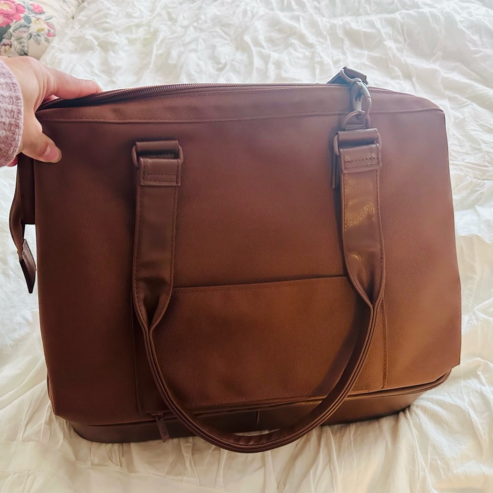 BEIS Convertible Mini Weekender in Maple